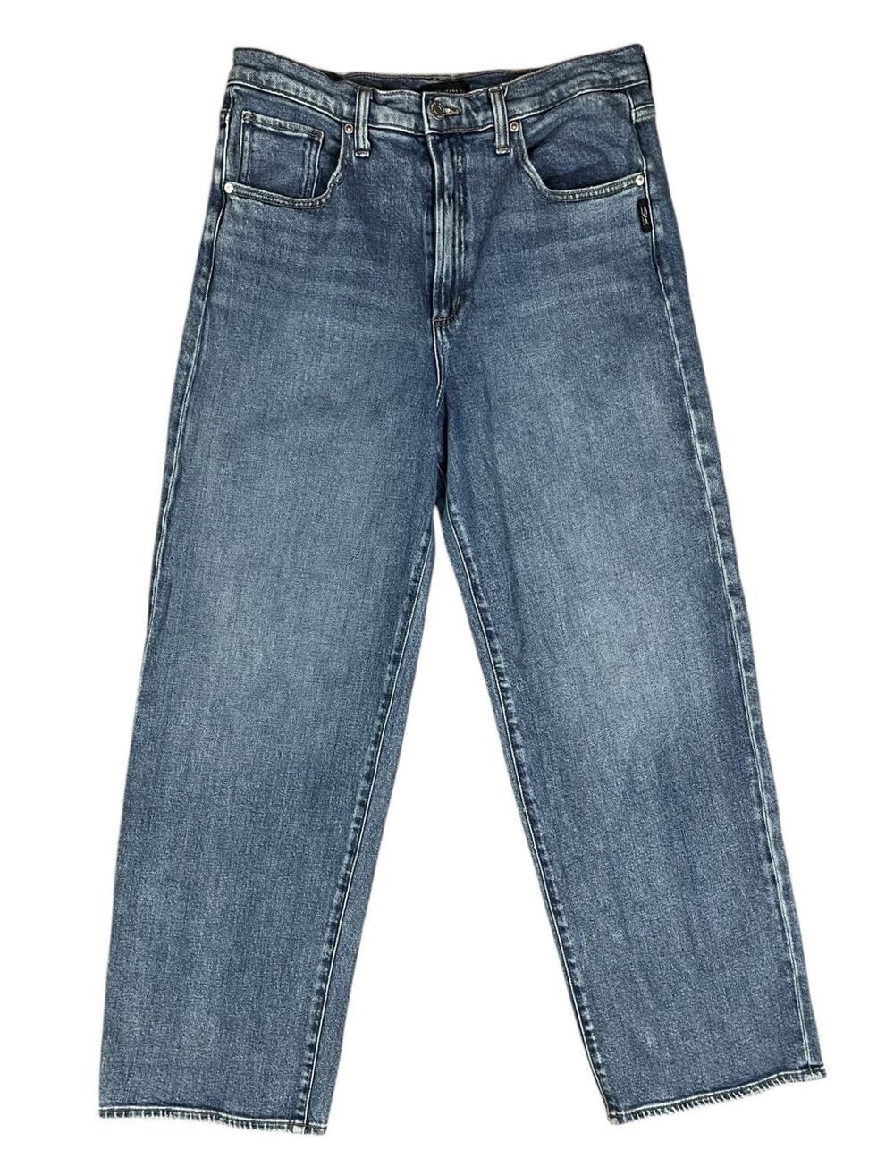 Silver Jeans Co. Be Easy Wide Leg Crop Jeans Casual Denim High Rise Size 30 / 26